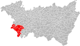 Localisation de Communauté de communes des Marches de Lorraine