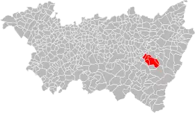 Localisation de Communauté de communes des Monts de Vologne