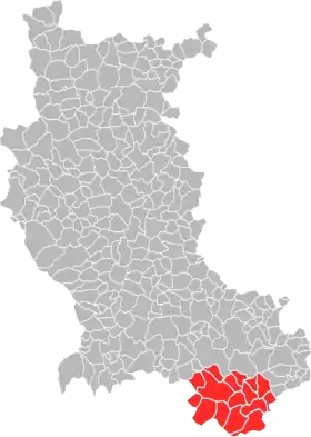 Localisation de Communauté de communes des Monts du Pilat