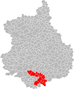 Localisation de Communauté de communes des Plaines et Vallées dunoises