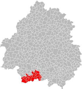 Localisation de Communauté de communes des Portes Sud Périgord