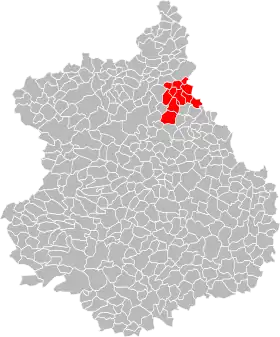 Localisation de Communauté de communes des Quatre Vallées