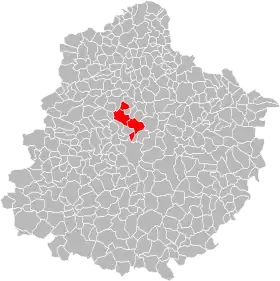 Localisation de Communauté de communes des Rives de Sarthe