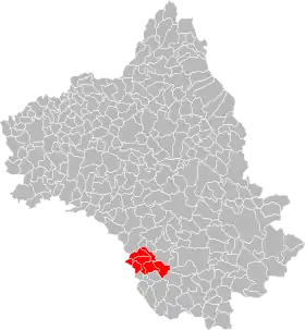 Localisation de Communauté de communes des Sept Vallons