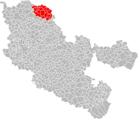 Localisation de Communauté de communes des Trois Frontières