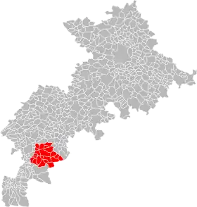 Localisation de Communauté de communes des Trois Vallées