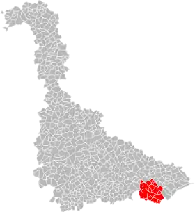 Localisation de Communauté de communes des Vallées du Cristal