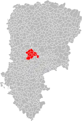 Localisation de Communauté de communes des Vallons d'Anizy