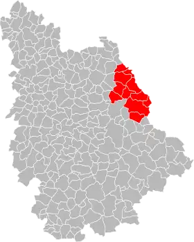 Localisation de Communauté de communes des Vals de Gartempe et Creuse