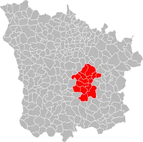 Localisation de Communauté de communes du Bazois