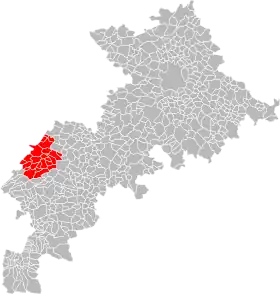Localisation de Communauté de communes du Boulonnais