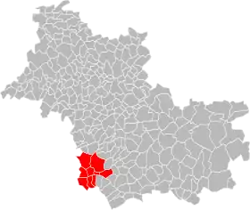 Localisation de Communauté de communes du Cher à la Loire