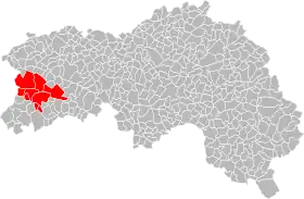 Localisation de Communauté de communes du Domfrontais