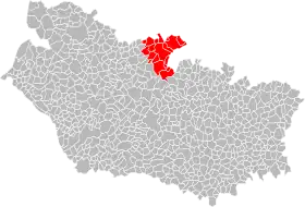 Localisation de Communauté de communes du Doullennais