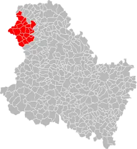 Localisation de Communauté de communes du Gâtinais en Bourgogne