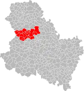 Localisation de Communauté de communes du Jovinien