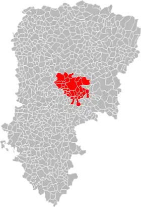 Localisation de Communauté d’agglomérationdu Pays de Laon