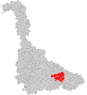 Localisation de Communauté de communes du Lunévillois