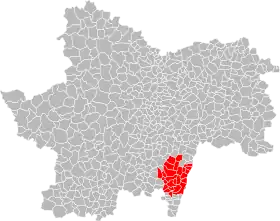 Localisation de Communauté d'agglomération du Mâconnais - Val de Saône