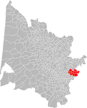 Localisation de Communauté de communes du Monségurais