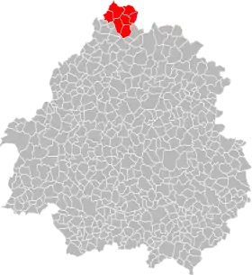 Localisation de Communauté de communes du Périgord vert granitique