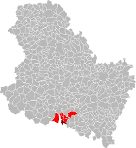 Localisation de Communauté de communes du pays de Coulanges-sur-Yonne