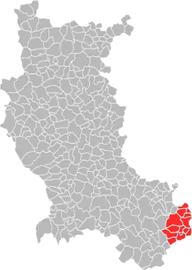 Localisation de Communauté de communes du Pilat Rhodanien