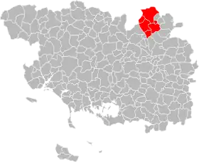 Localisation de Communauté de communes du Porhoët