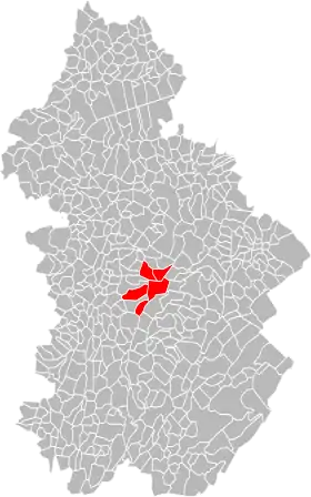 Localisation de Communauté de communes du Premier Plateau