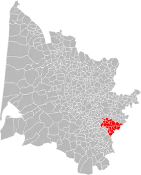 Localisation de Communauté de communes du Réolais