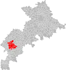 Localisation de Communauté de communes du Saint-Gaudinois