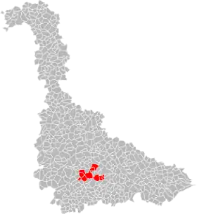 Localisation de Communauté de communesdu Saintois au Vermois