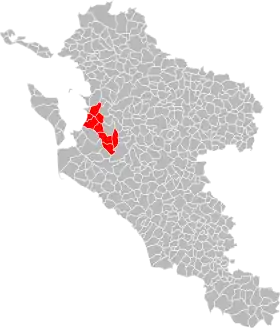 Localisation de Communauté de communes du Sud Charente