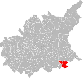 Localisation de Communauté de communes du Teillon