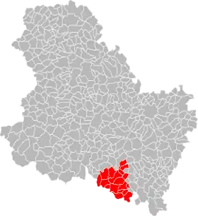 Localisation de Communauté de communes du Vézelien