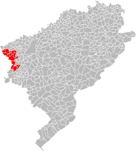 Localisation de Communauté de communes du val Saint-Vitois