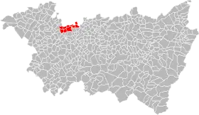 Localisation de Communauté de communes du Xaintois