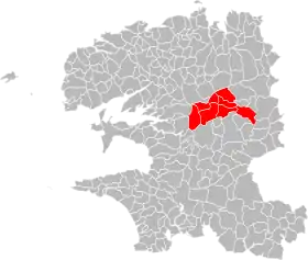 Localisation de Communauté de communes du Yeun Elez