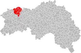 Localisation de Communauté de communes du Bocage d'Athis