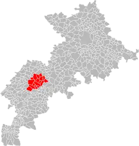 Localisation de Communauté de communesdes Terres d'Aurignac