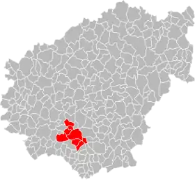 Localisation de Communauté de communes du canton de Beynat