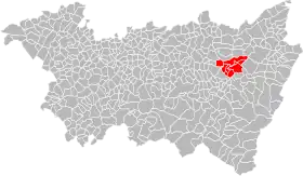 Localisation de Communauté de communes du canton de Brouvelieures