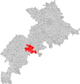 Localisation de Communauté de communes du canton de Cazères