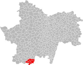 Localisation de Communauté de communes du Sud Brionnais