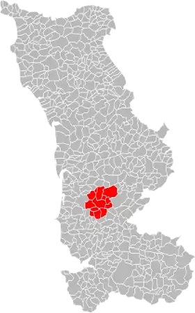 Localisation de Communauté de communes du canton de Gavray