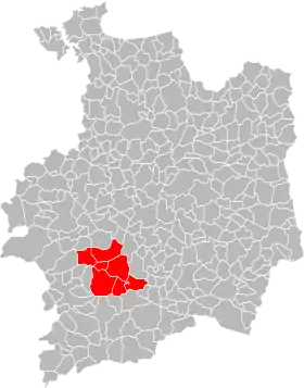 Localisation de Communauté de communes du canton de Guichen