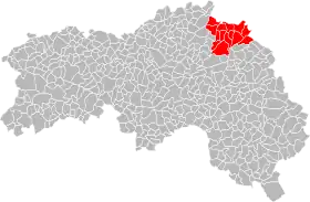 Localisation de Communauté de communes du canton de La Ferté-Fresnel