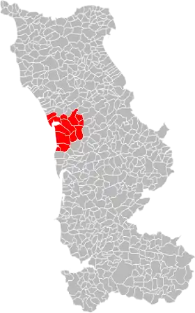 Localisation de Communauté de communes du canton de Lessay