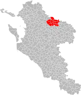 Localisation de Communauté de communes du canton de Loulay
