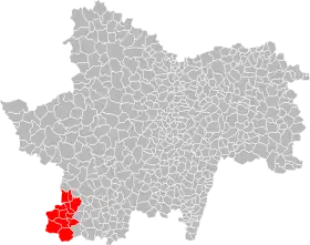 Localisation de Communauté de communes de Marcigny